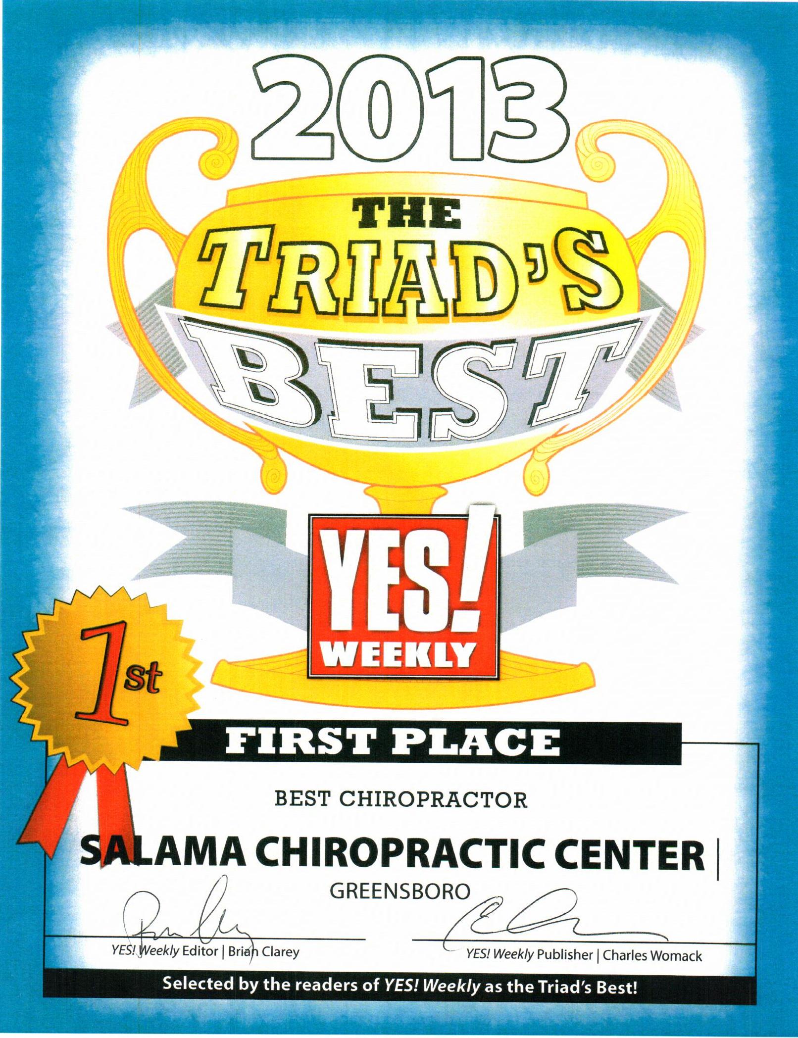 The Triad's Best Chiropractor 